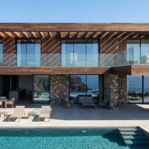 Mẫu nhà lắp ghép bằng gỗ kết hợp đá mới nhất 2025